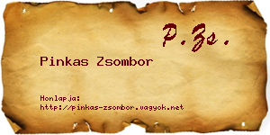 Pinkas Zsombor névjegykártya